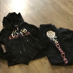 Bebe outfit . Pants and hoody .